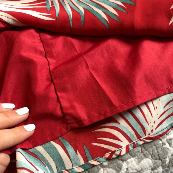 SOLD***TROPICAL RED & WHITE MAXI DRESS - Picture 8 of 12